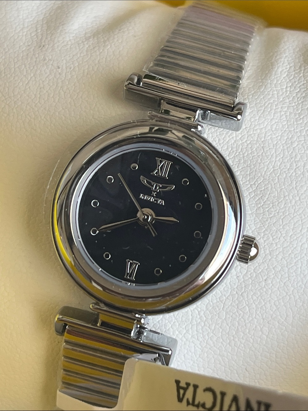 Invicta Women's Silver Bracelet Watch with Black Dial - Picture 2 of 3